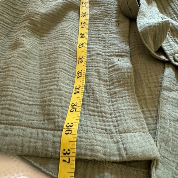 Weatherproof Vintage Ladies' Gauze Dress with belt Size S olive green - Picture 11 of 11